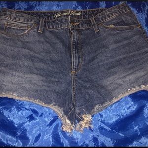 Universal Thread Short Shorts with Fringed Bottom
